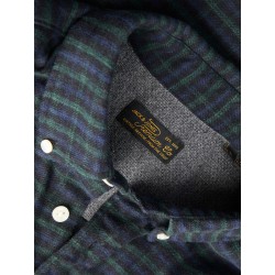 JACK & JONES PLUS Stanley flannel langærmet skjorte - Scarab
