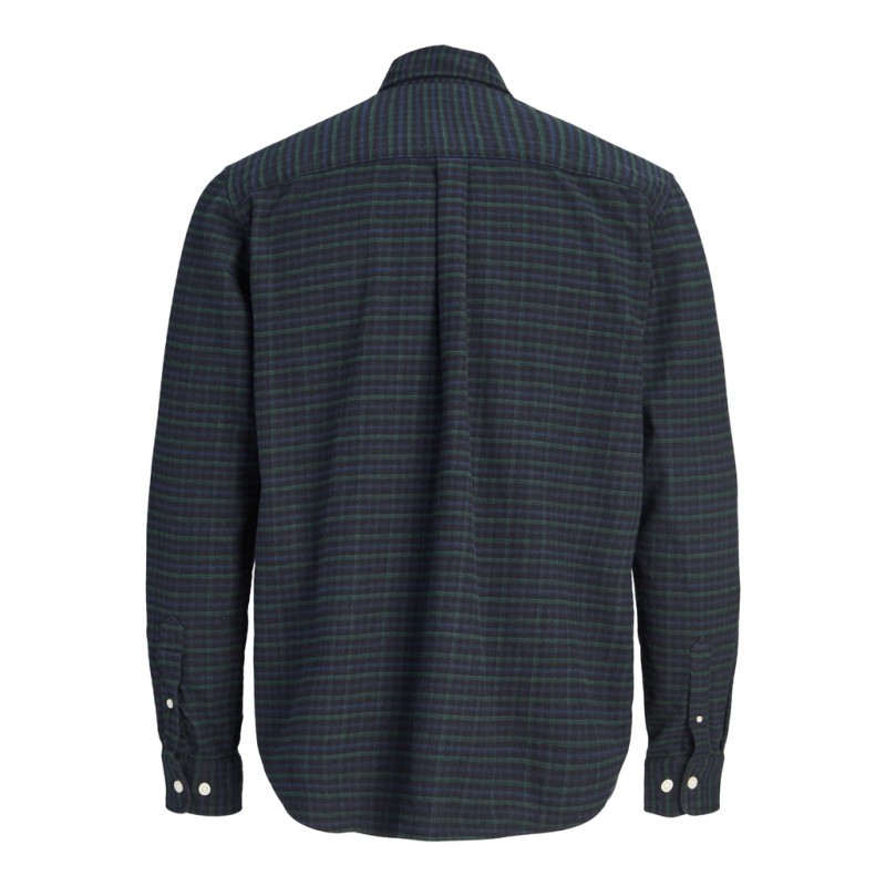 JACK & JONES PLUS Stanley flannel langærmet skjorte - Scarab
