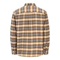 JACK & JONES PLUS Stanley flannel langærmet skjorte - Walnut