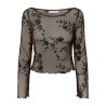 PIECES Vita langærmet bluse - Wren