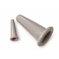 PIECES Callie cupping gua sha sæt - Warm Taupe