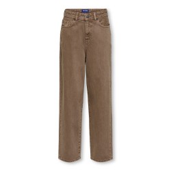 KIDS ONLY Fade loose brown denim jeans - Brown Denim