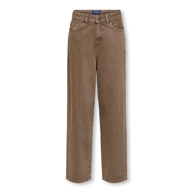 KIDS ONLY Fade loose brown denim jeans - Brown Denim