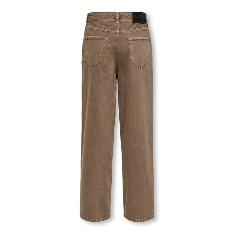 KIDS ONLY Fade loose brown denim jeans - Brown Denim