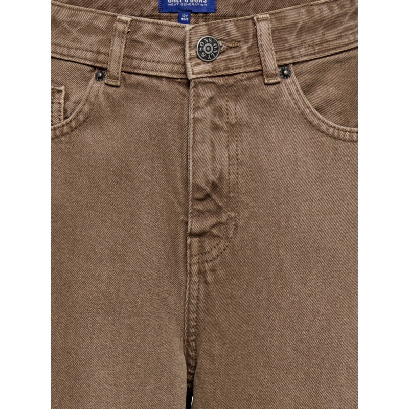 KIDS ONLY Fade loose brown denim jeans - Brown Denim
