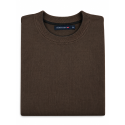 BERTNSON Striksweater - Brown