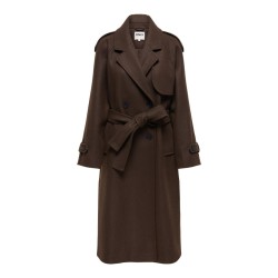 ONLY Dear-Trillionlong belt frakke - Chocolate Brown / Melange