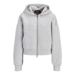 JJXX Sunny scuba hoodie - Light Grey Melange