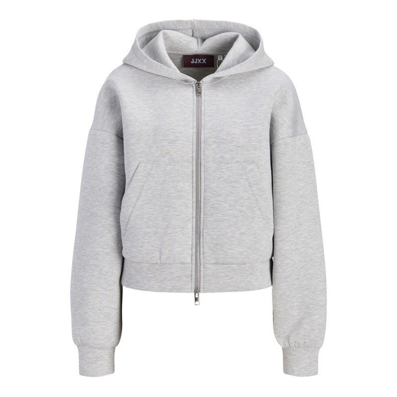 JJXX Sunny scuba hoodie - Light Grey Melange