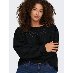 ONLY CARMAKOMA Hellen bluse - Black