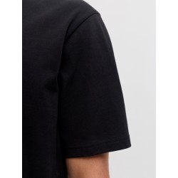JACK & JONES PLUS Denver logo T-shirt - Black