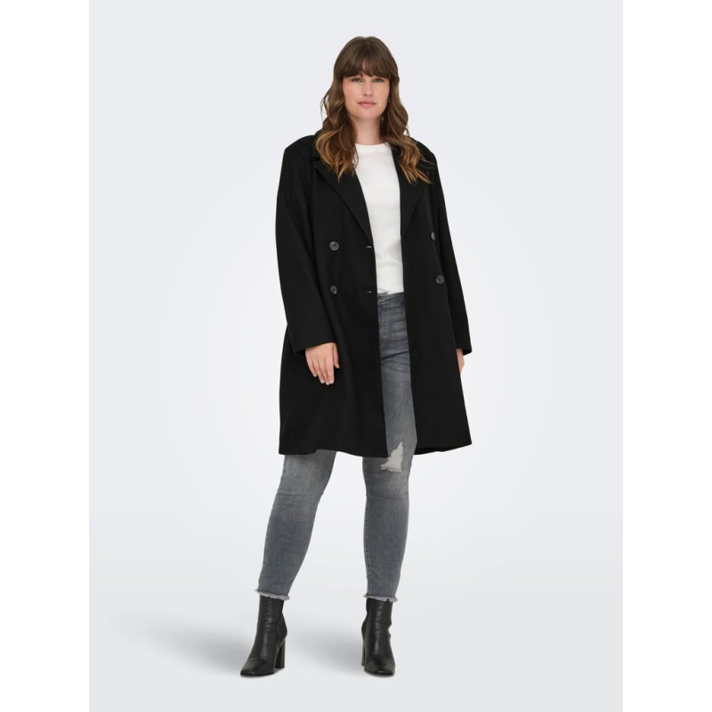 ONLY CARMAKOMA Adina lang frakke - Black