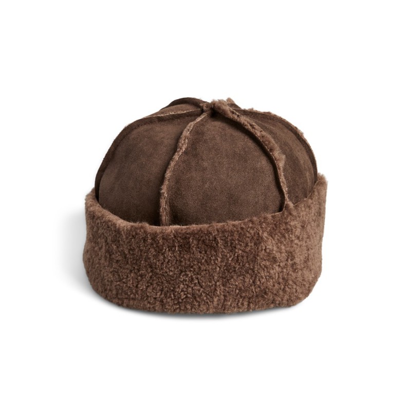 PIECES Carlo hat - Coffee Quartz