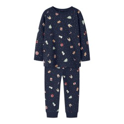 NAME IT MINI dreng - Vismas pyjamas sæt - Navy Blazer / Christmas