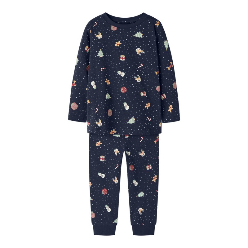 NAME IT MINI Vismas pyjamas sæt - Navy Blazer / Christmas