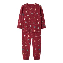 NAME IT ADULT Vismas pyjamassæt - Red Dahlia / Christmas