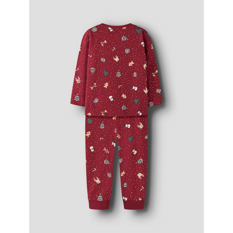 NAME IT ADULT Vismas pyjamassæt - Red Dahlia / Christmas