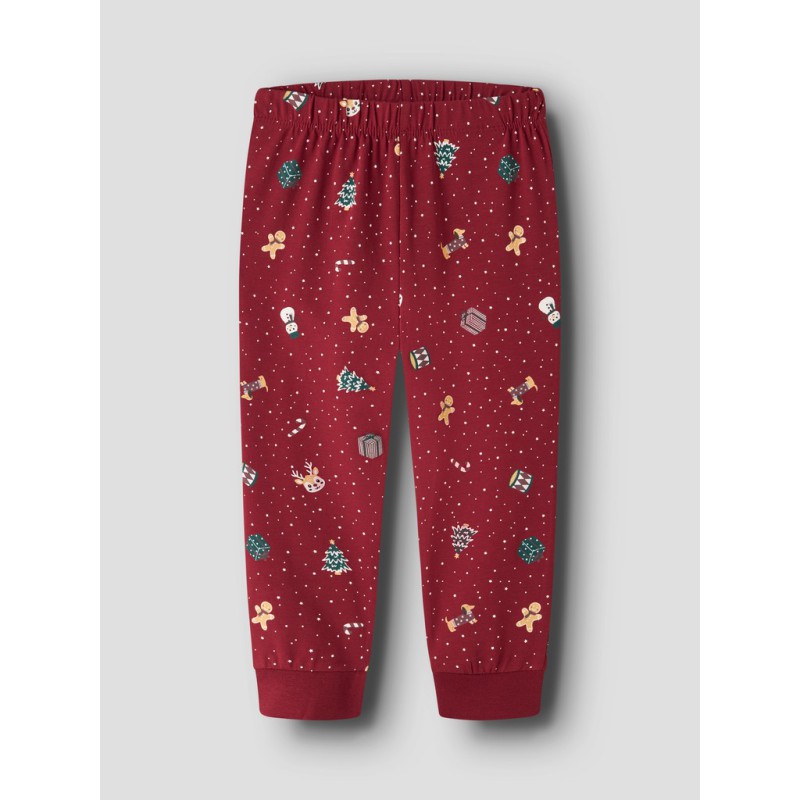 NAME IT ADULT Vismas pyjamassæt - Red Dahlia / Christmas