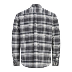 JACK & JONES Stanley flannel skjorte - Charcoal Gray