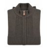 BERNTSON Strikcardigan - Brown