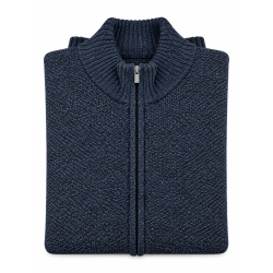 BERNTSON Strikcardigan - Navy