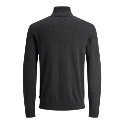 JACK & JONES Emil roll neck striktrøje - Dark Grey Melange