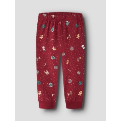 NAME IT MINI Vismas pyjamas sæt - Red Dahlia / Christmas
