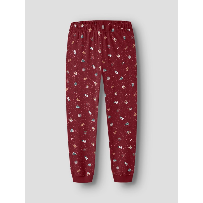 NAME IT ADULT Vismas pyjamassæt - Red Dahlia / Christmas