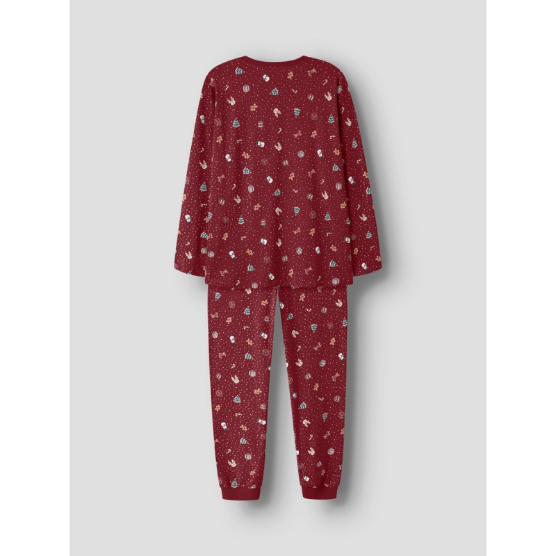 NAME IT ADULT Vismas pyjamassæt - Red Dahlia / Christmas