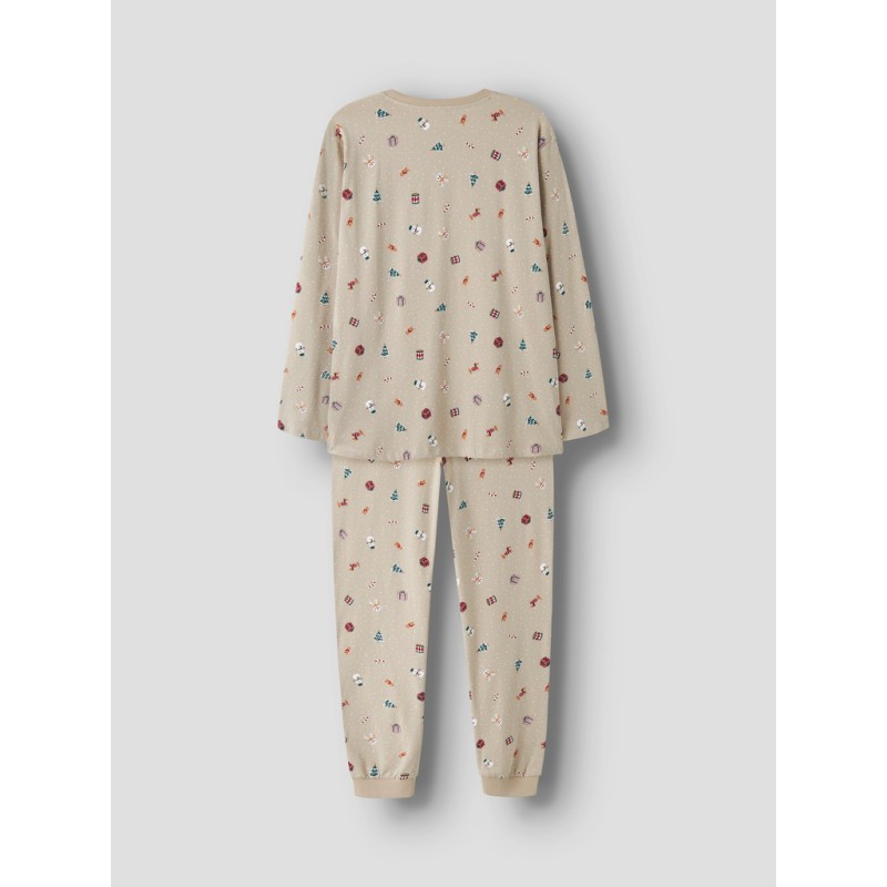 NAME IT ADULT Vismas pyjamassæt - Pure Cashmere / Christmas