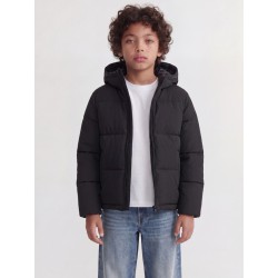 JACK & JONES JUNIOR Galaxy puffer jakke - Sort