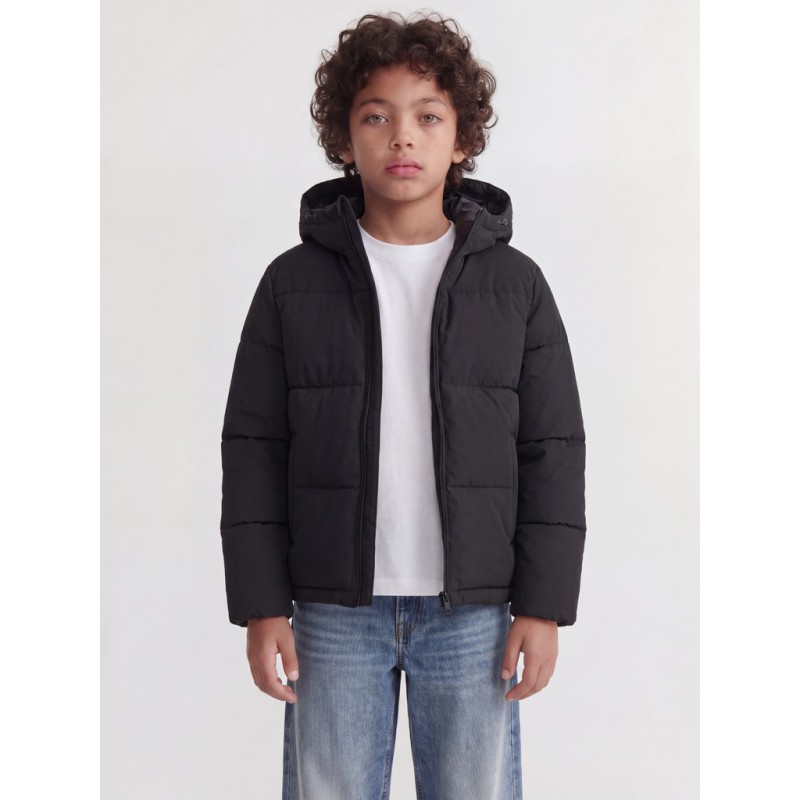 JACK & JONES JUNIOR Galaxy puffer jakke - Sort