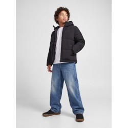 JACK & JONES JUNIOR Galaxy puffer jakke - Sort