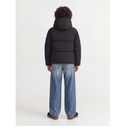 JACK & JONES JUNIOR Galaxy puffer jakke - Sort