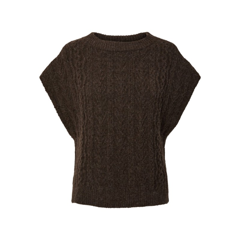 PIECES Nosie vest - Hot Fudge