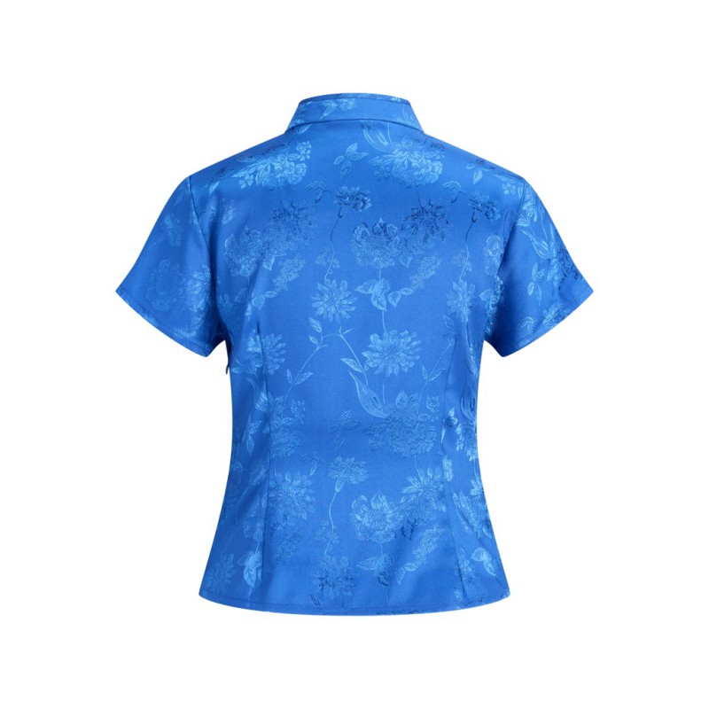 JJXX Siv mandarin top - True Blue