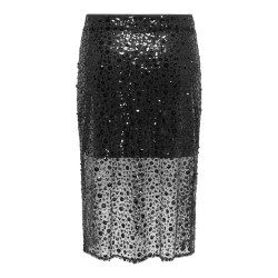 ONLY CARMAKOMA Hilo sequins midaxi nederdel - Black