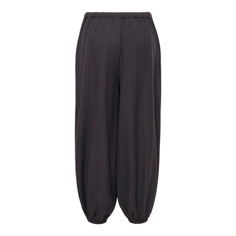 JDY Paloma pinstripe loose bukser - Chocolate Plum