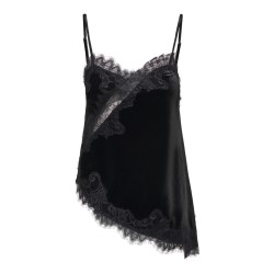 JDY Valerie velvet lace top - Black