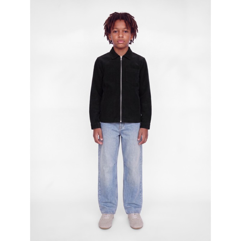 JACK & JONES JUNIOR Toronto cordudoy zip overshirt - Black