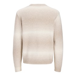 JACK & JONES JUNIOR Toronto pace dye striktrøje - Feather Gray