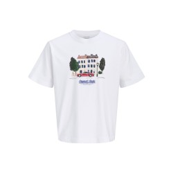 JACK & JONES Norrebro crayon T-shirt - Bright White
