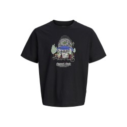 JACK & JONES Norrebro crayon T-shirt - Black