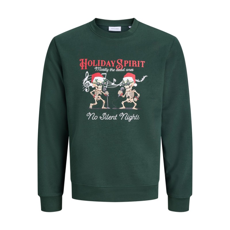 JACK & JONES JUNIOR Merry skull xmas sweatshirt - Scarab