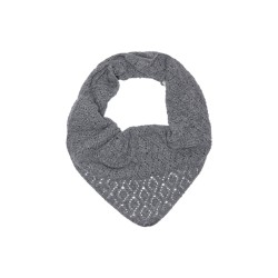 ONLY Naya strik tørklæde - Dark Grey Melange