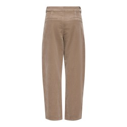 ONLY Clair-Flora barrel fløjlsbukser - Taupe Gray