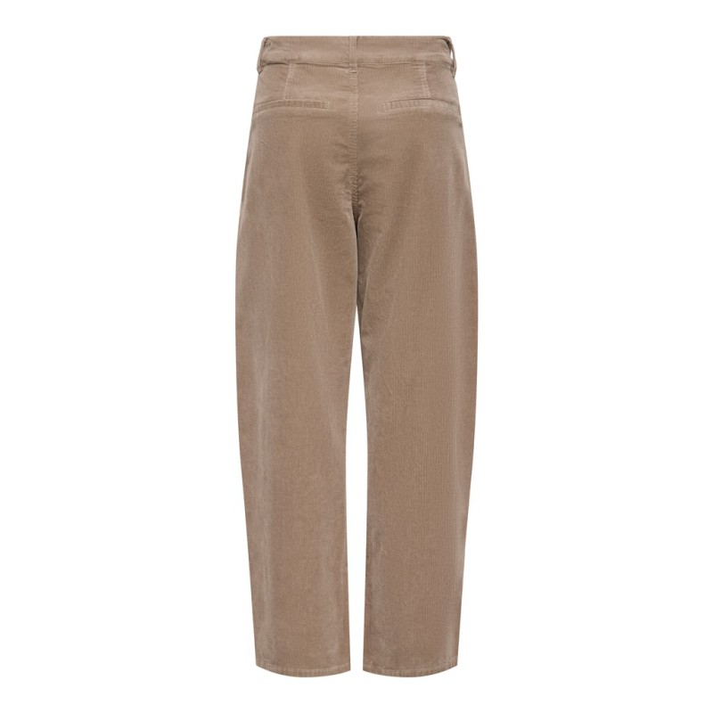 ONLY Clair-Flora barrel fløjlsbukser - Taupe Gray