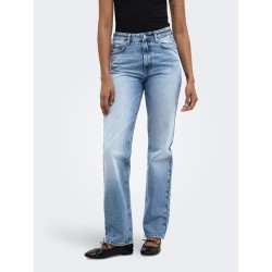 ONLY Everyday straight denim jeans - Medium Blue Denim