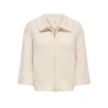 ONLY Maggie 3/4 wide zip strikcardigan - Birch