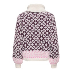 ONLY Caro rollneck striktrøje - Birch